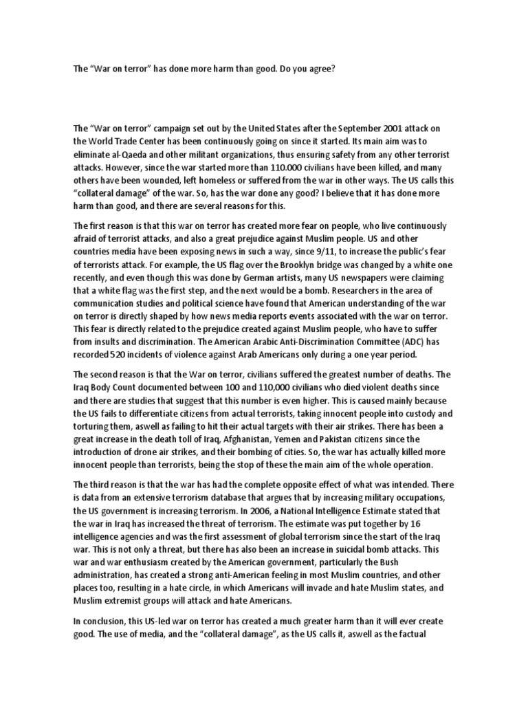 argumentative essay on terrorism pdf