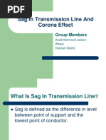 Sag in Transmission Line and Corona Effect