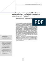 A Educação em Tempos de Globalização.