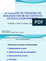 Integração do Processo de Avaliação das BE no contexto da escola-agrupamento_Sessão 3