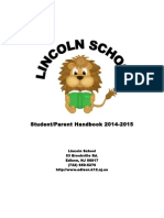 Student-Parent Handbook 2014 Revised