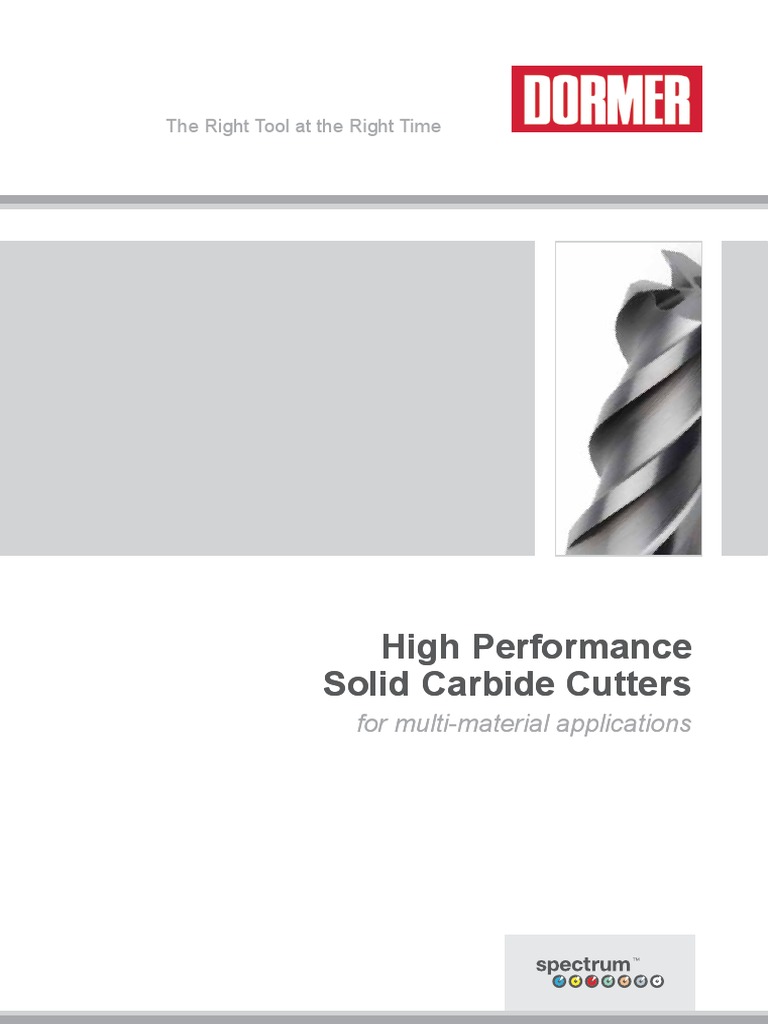 Dormer Multicut2011 Machining Steel