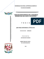 Analisis Estratigrafico de La Secuencia Sedimentaria Del Grupo Chicontepec