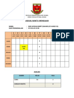 Jadual Waktu Mengajar INTERNSHIP