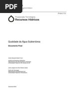 Recursos Hídricos - Qualidade Da Água Subterranea.