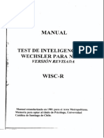 Manual Wisc-R (Test de Inteligencia Wechsler para Niños) PDF