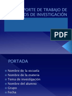 Reporte de Trabajo de Métodos de Investigación