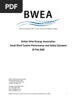 Bwea Small Wind Performance and Safety Standard