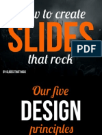 How To Create That Rock: Slides