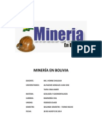 Mineralogía en Bolivia