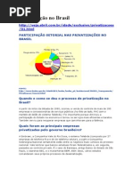 Privatizações No Brasil