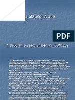 Liga Statelor Arabe: A Elaborat: Lupașco Cristian, Gr. CON1202