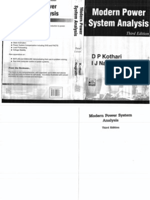 61907921 Modern Power Systems Analysis D P Kothari I J Nagrath