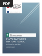 Etapas Del Proceso Electoral Federal