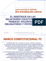 Martin Carrillo - Análisis de Los Tipos de Arbitraje Laboral, Voluntario, Potestativo y Obligatorio.
