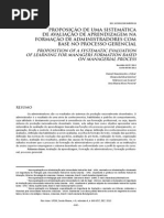 ReA(UFSM) - Proposição de Uma Sistemática de Avaliação de Aprendizagem Na Formação de Administradores Com Base No Processo Gerencial