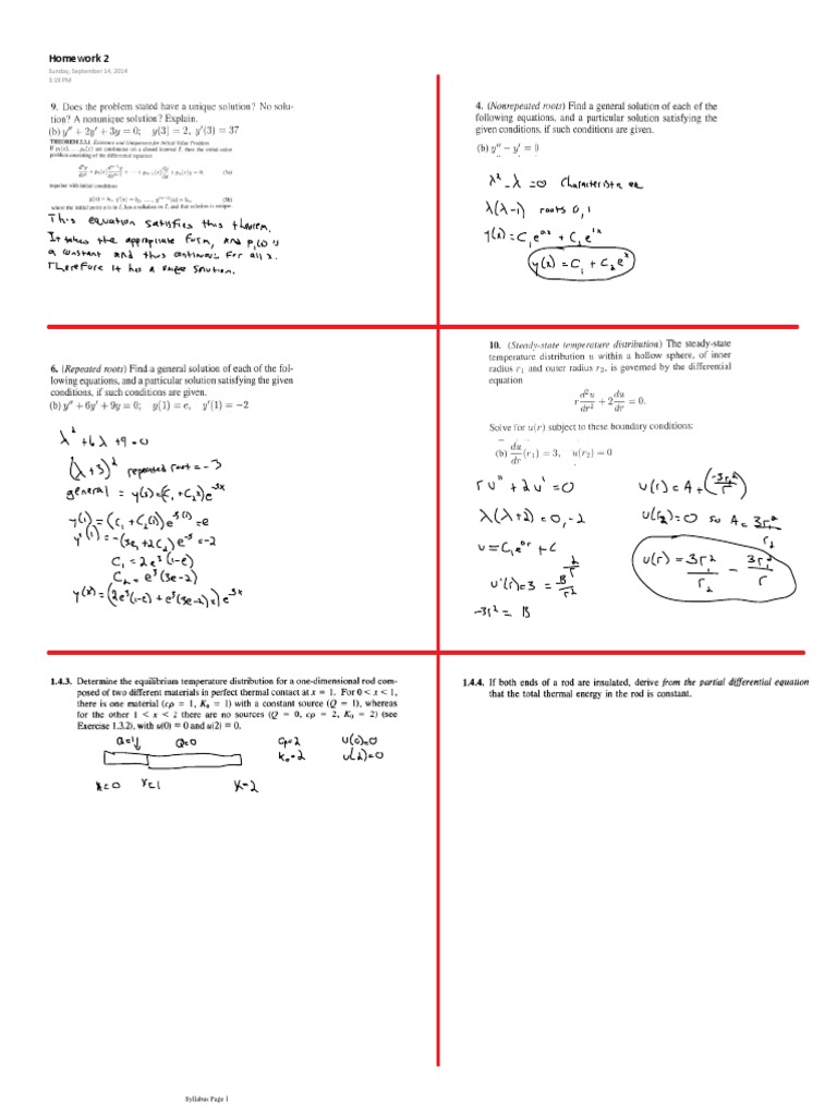 DiffeQ Homework 2 | PDF