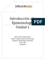 Edith Guzmán, Unidad 1, Introducción A La Epistemología