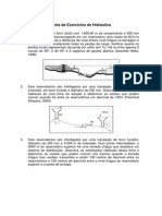 Lista de Exercicios de Hidraulica PDF