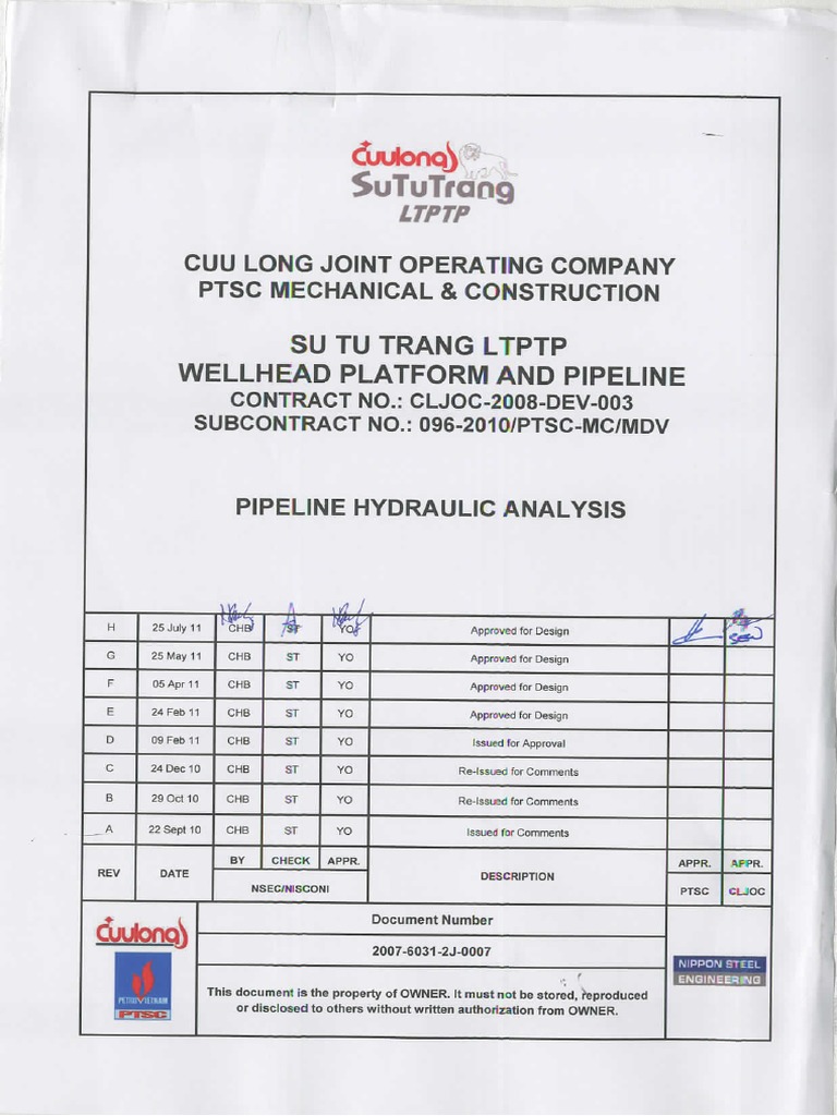 Pipeline Hydraulic Analysis Report | PDF | Pipeline Transport | Fluid ...