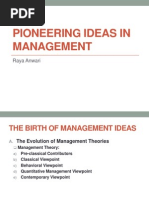 CH 2 - Pioneering Ideas in Management