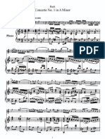 Bach - Concerto Per Violino, Archi & b.c. in La Min. Bwv1041 (Rid. Per 2vl. & Pf.)[1]