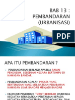 Bab 13 Pembandaran (Urbanisasi)