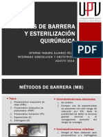 Métodos de Barrera y Esterilización Quirúrgica