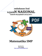 Pembahasan Soal UN Matematika SMP 2011