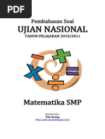 Pembahasan Soal UN Matematika SMP 2011