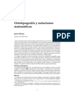 Ortotipografia Matematicas