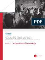 Acumen Essentials WK 1