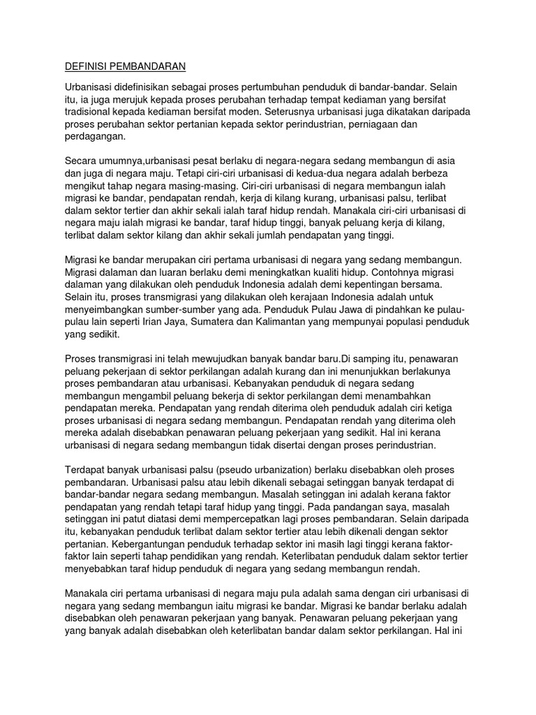 Urbanisasi Pdf