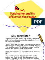 Punctuation and Its Effect On The Reader