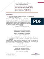 Sistema Nacional de Inversión Pública