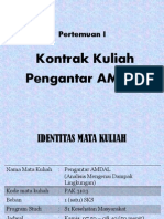 Kontrak Kuliah Pengantar Amdal 2014-2015