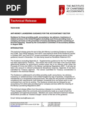 Anti Money Laundering Guidance For The Accountancy Sector Icaew Money Laundering Crime Violence
