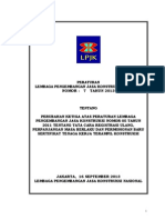 Peraturan LPJK No. 7 Tahun 2013 Tentang Sertifikat Tenaga Kerja Terampil Konstruksi