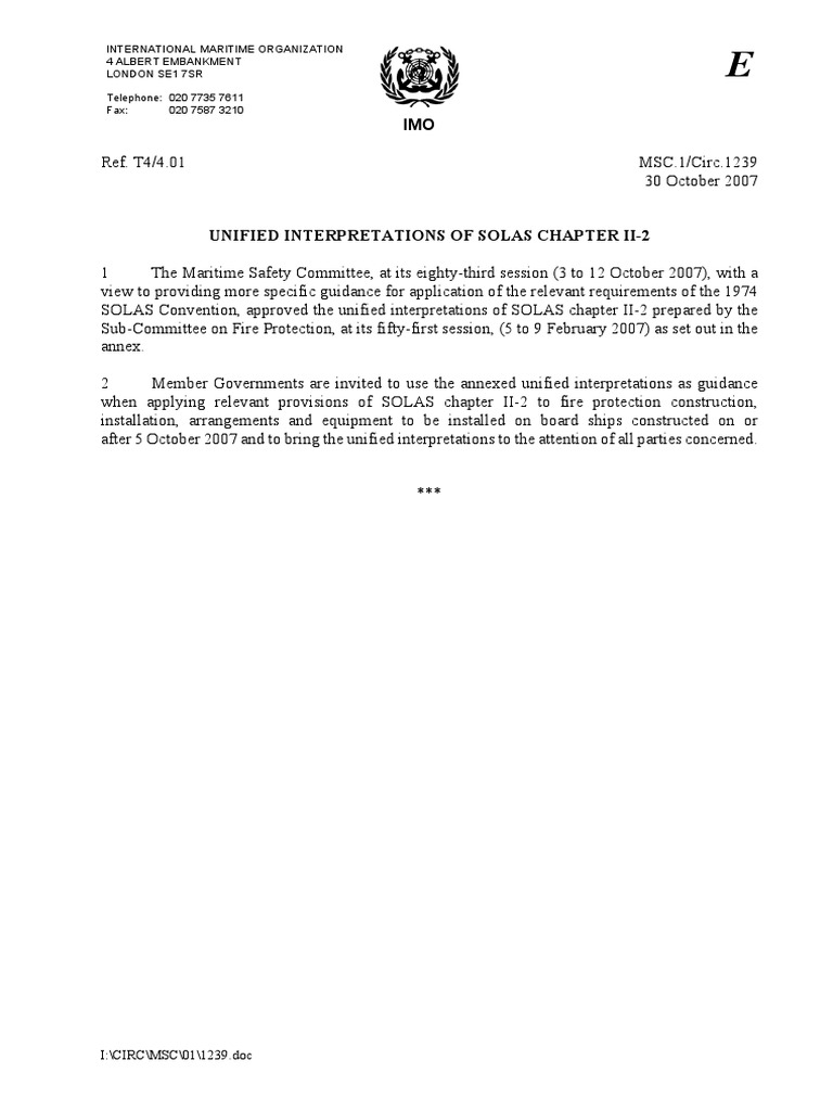 SOLAS Fuel Oil Tank PDF Industries Water Transport