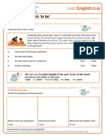 Grammar Worksheet Past Simple Verb to Be Final 2012-11-12