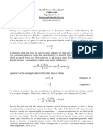 1180 Exp 04, Density and Specific Gravity