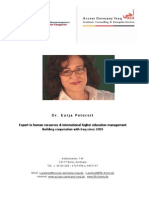 Expert Profile Dr. Petereit 1-2013