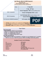 Academic Plan Odd 2014-15