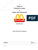 MC Donalds Report