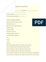 Ficha de Preenchimento de Diagnóstico