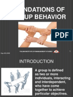 Foundations of Group Behavior: Tolani Institute of Management Studies