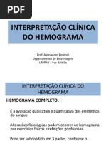 INTERPRETAÇÃO CLÍNICA DO HEMOGRAMA Serie Vermelha.ppt
