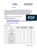 2014 Mathematics 3201 Course Descriptor