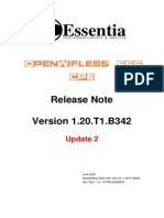 Essentia Release Note Update 2 for OpenWifless ESS CPE Ver 1.20.T1.B342 - 20090623