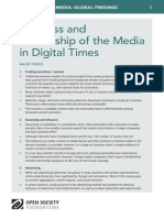 Business and Ownership of the Media in Digital Times - Mapping Digital Media Global Findings